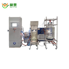 100L  liquid and solid extraction Chemical Glass Filter Reactor PLC control Equipment with stainless steel agitator